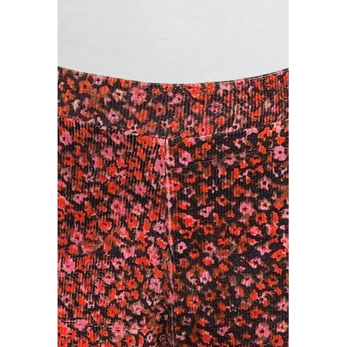 Tumble 'n Dry gebloemde flared broek Valloire donkerblauw oranje roze Multi Meisjes Katoen 152