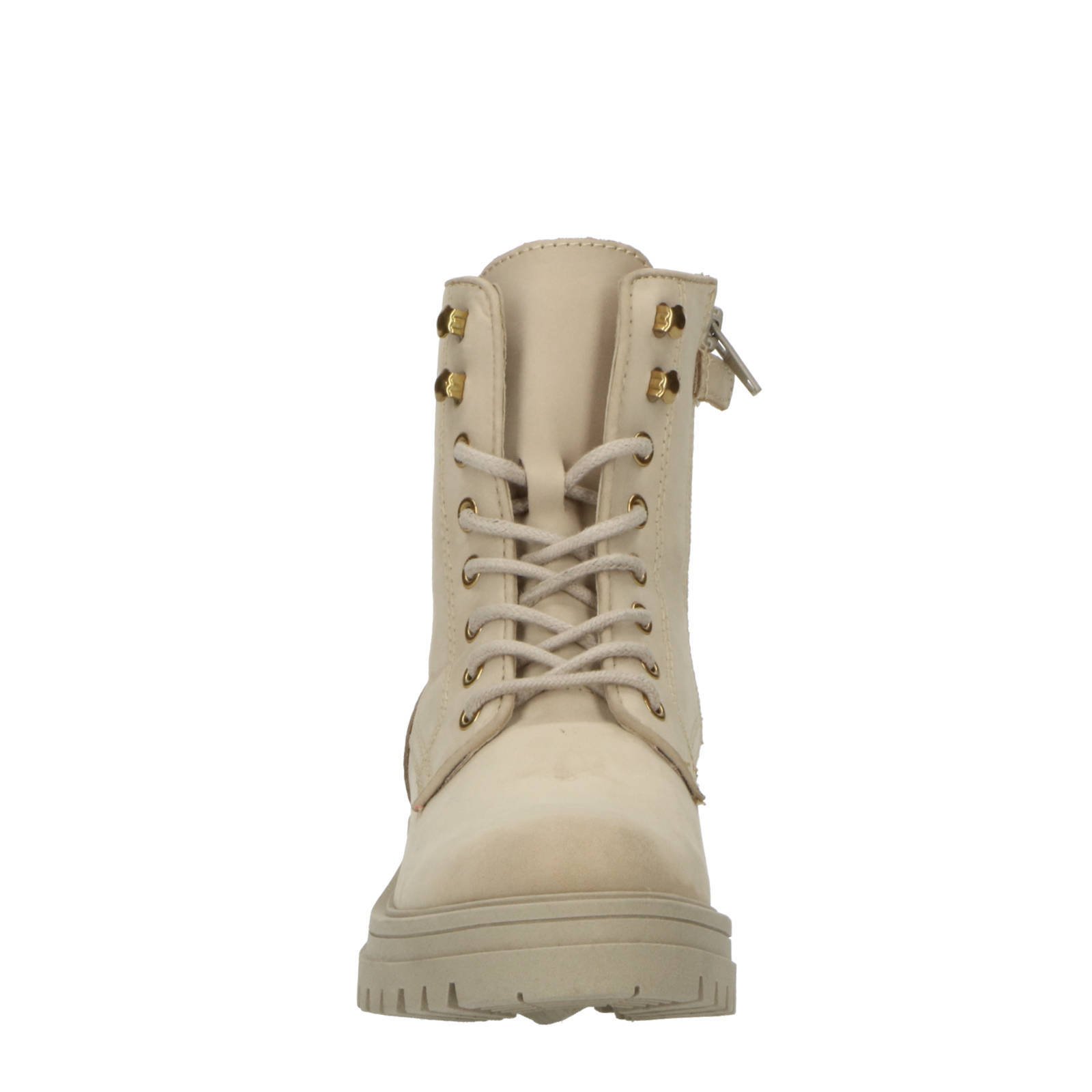 Poelman veterboots beige sale