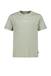 thumbnail: Olijfgroene jongens America Today T-shirt van katoen met backprint, korte mouwen en ronde hals