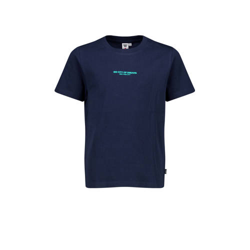 America Today T-shirt met backprint donkerblauw Jongens Katoen Ronde hals