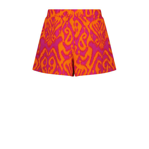 Raizzed regular fit casual short Natas met all over print fuchsia oranje Korte broek Roze Meisjes Viscose 128