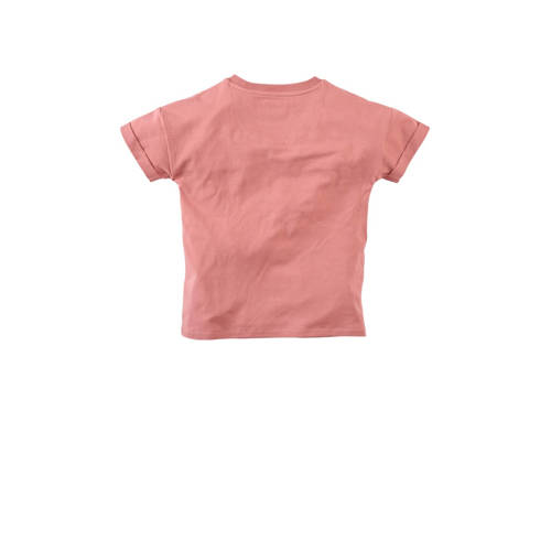 Z8 T-shirt Nyna roze Meisjes Stretchkatoen Ronde hals Printopdruk 128 134