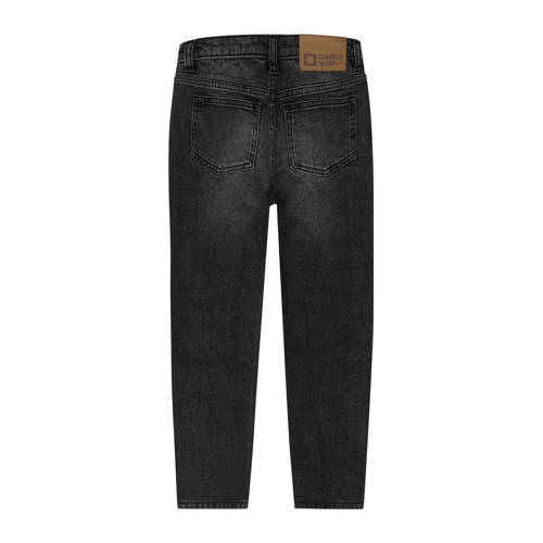 Tumble 'n Dry mom jeans Jet slouchy zwart Meisjes Katoen Effen 104