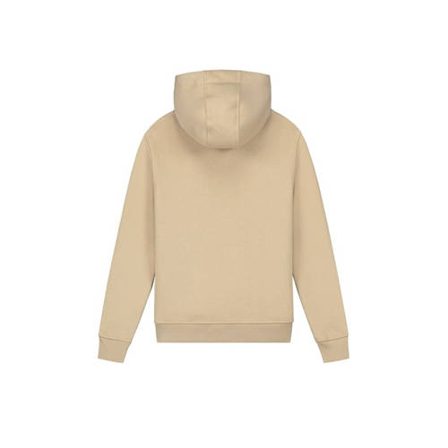 Malelions hoodie Striped Signature met printopdruk beige donkerblauw Sweater Jongens Katoen Capuchon 176