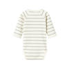 LIL' ATELIER BABY gestreepte romper NBMKAIL ecru/grijs