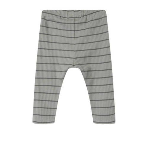 LIL' ATELIER BABY gestreepte broek NBMKAIL grijs Jongens Katoen Streep 62