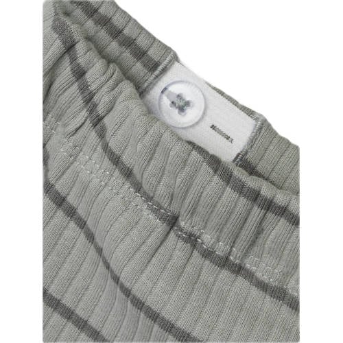 LIL' ATELIER BABY gestreepte broek NBMKAIL grijs Jongens Katoen Streep 62