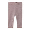 NAME IT BABY baby slim fit legging NBFWANG van merinowol en all over print lila