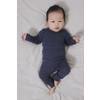 NAME IT BABY baby slim fit broek NBMWANGvan merinowol donkerblauw