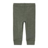 NAME IT BABY baby slim fit broek NBMWANGvan merinowol grijsgroen