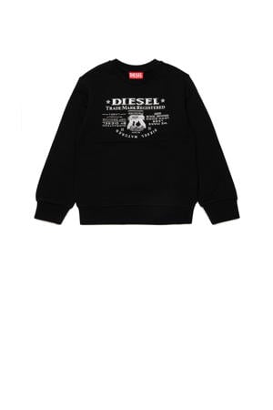 sweater met logo zwart