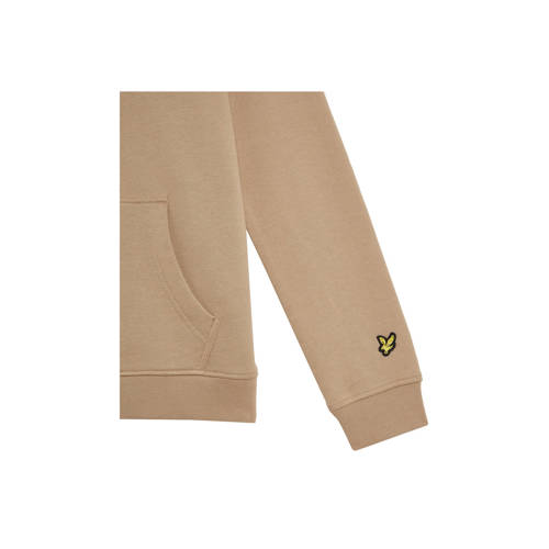 Lyle & Scott hoodie MLB2020V Sweater Beige Jongens Katoen Capuchon Effen 134 140