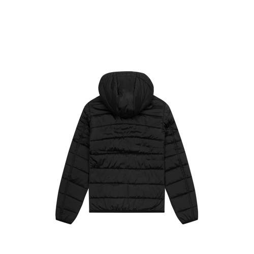 Lyle & Scott gewatteerde jas zwart Jongens Nylon Capuchon Effen 152 158