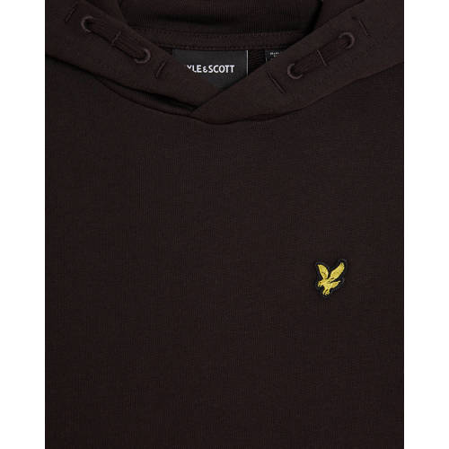 Lyle & Scott sweater Bruin Jongens Katoen Capuchon Effen 140 146