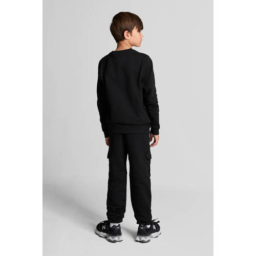 Lyle & Scott joggingbroek zwart Jongens Katoen Effen 170 176