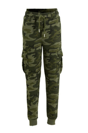 cargo joggingbroek camo print khaki