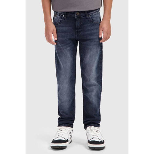 Ballin straight leg jeans The Noah dark blue denim Blauw Effen - maat 176 afbeelding