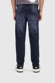 thumbnail: Dark blue denim jongens Ballin straight fit jeans The Noah dark blue van denim met rits- en knoopsluiting en effen
