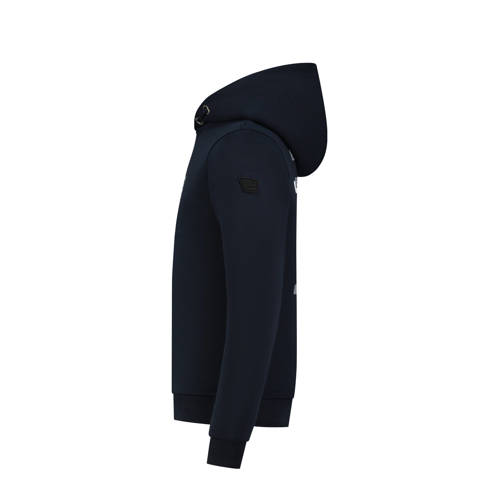 Ballin sweater donkerblauw Jongens Katoen Capuchon Backprint 152