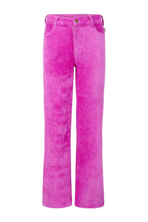 corduroy wide leg broek Laura roze