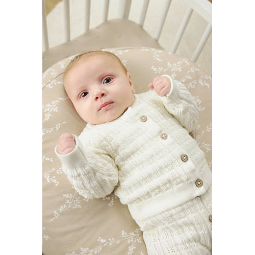 Meyco relaxhoes voor voedingskussen Branches sand Babynest