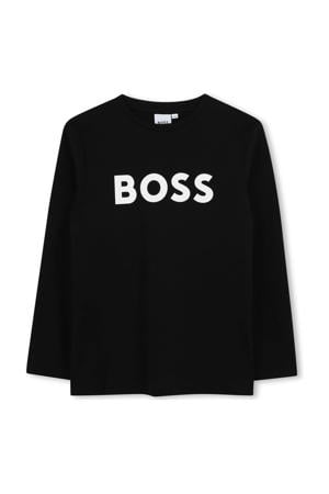 longsleeve met logo zwart