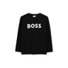 BOSS longsleeve met logo zwart