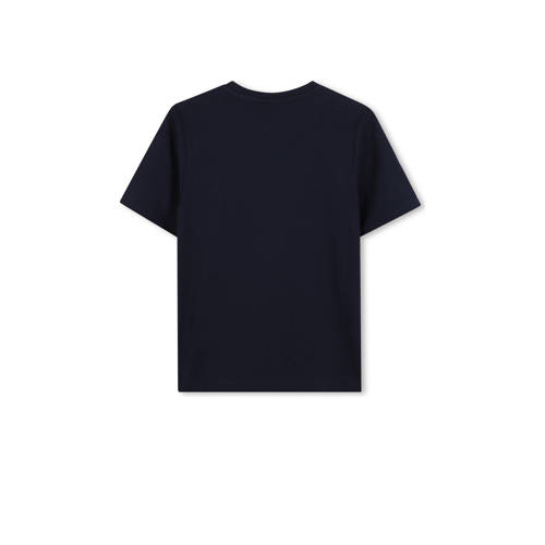 Boss T-shirt donkerblauw Jongens Katoen Ronde hals Effen 170
