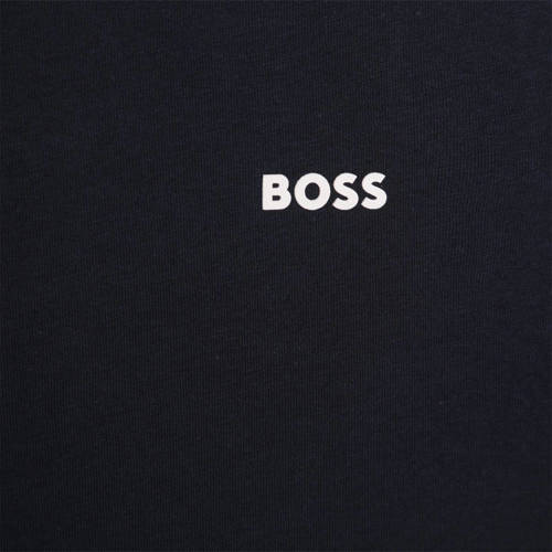 Boss T-shirt donkerblauw Jongens Katoen Ronde hals Effen 170