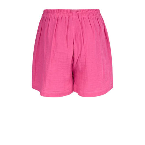 Shoeby high waist regular fit casual short roze Korte broek Meisjes Katoen 158 164