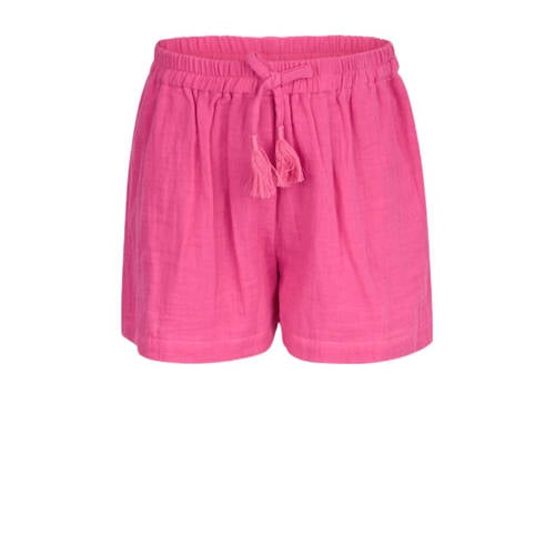 Shoeby high waist regular fit casual short roze Korte broek Meisjes Katoen