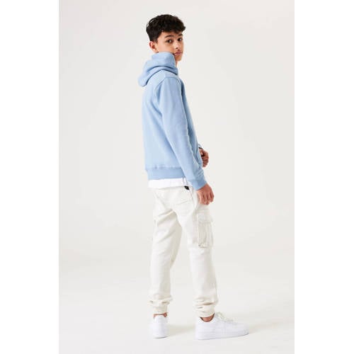Garcia hoodie met printopdruk lichtblauw Sweater Printopdruk 128 134