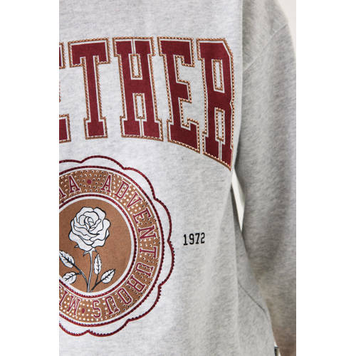 Garcia hoodie grijs Trui Meisjes Sweat Capuchon Printopdruk 140 146