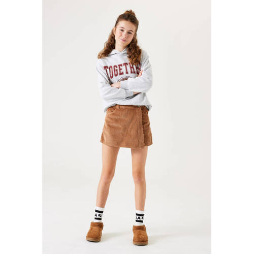 Garcia corduroy; skort bruin Rok Effen 128 | Rok van
