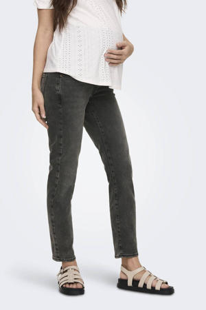 high waist zwangerschaps straight jeans OLMEMILY dark grey denim