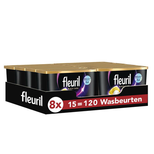Fleuril Renew Black Caps - 8 x 15 caps - voordeelverpakking - 120 wasbeurten Wasmiddel afbeelding