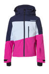 Blauw/wit/fuchsia