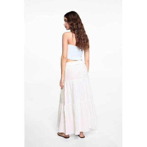 Mango Kids rok wit Meisjes Katoen Effen 152(XXS)
