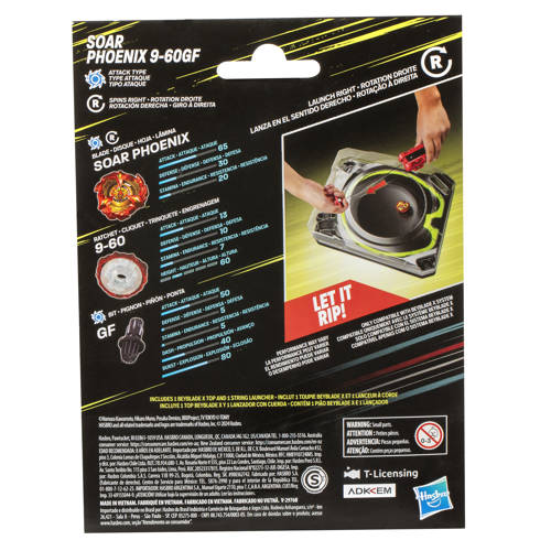 Beyblade X Soar Phoenix Deluxe stringlauncher speelset Tol
