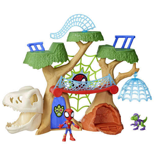 Marvel Spidey and His Amazing Friends DinoWebs Boomhut Speelset