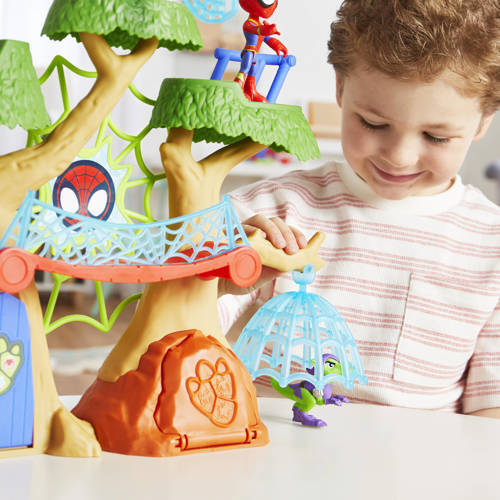 Marvel Spidey and His Amazing Friends DinoWebs Boomhut Speelset