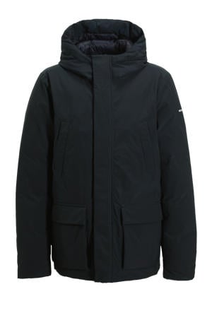 winterjas donkerblauw