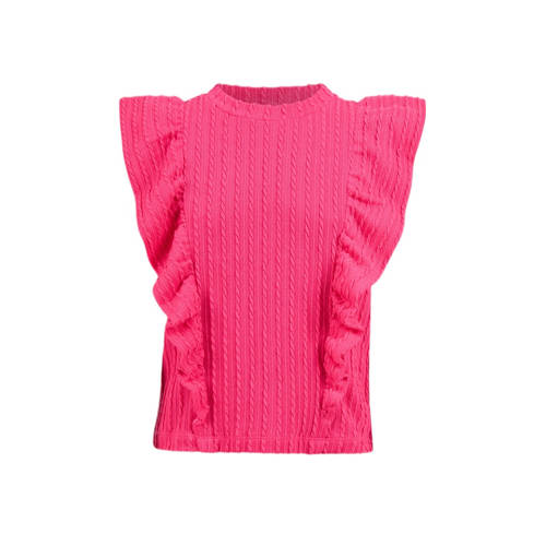 Shoeby top roze Meisjes Polyester Ronde hals Effen - 110/116
