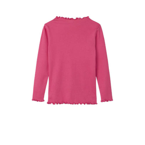 name it MINI longsleeve NMFLARIANA met all over print fuchsia Roze Meisjes Stretchkatoen Ronde hals 92