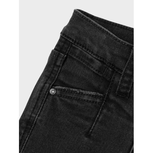 name it MINI bootcut jeans NMFPOLLY black denim Zwart Meisjes Stretchdenim 110