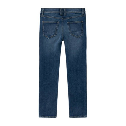 name it KIDS slim fit jeans NMMSILAS dark blue denim Blauw Jongens Stretchdenim 116