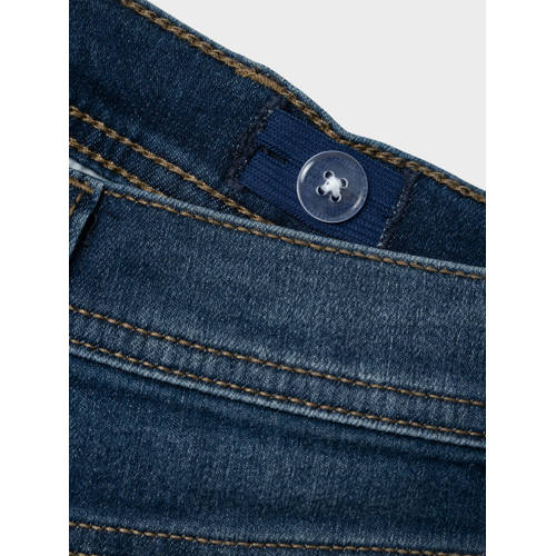 name it KIDS slim fit jeans NMMSILAS dark blue denim Blauw Jongens Stretchdenim 116