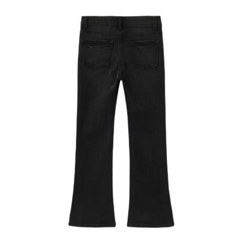 name it KIDS bootcut skinny jeans NMFPOLLY black denim Zwart Meisjes Stretchdenim 128