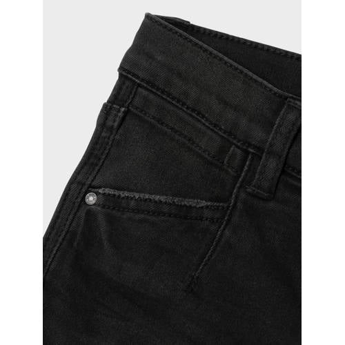 name it KIDS bootcut skinny jeans NMFPOLLY black denim Zwart Meisjes Stretchdenim 128