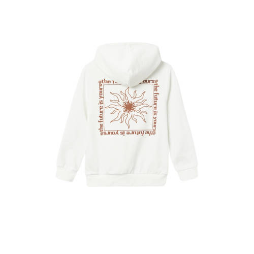 name it KIDS hoodie NKMLATIAS met backprint offwhite Sweater Wit Backprint 146 152